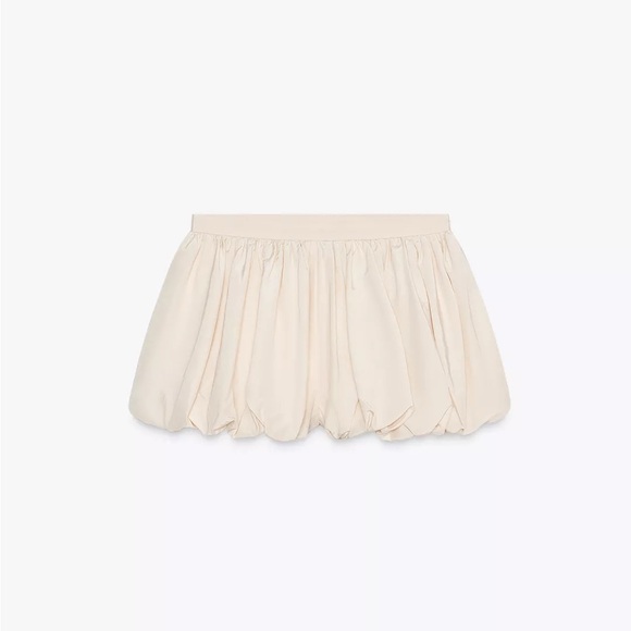 ZARA Cream Bubble Skirt - Picture 5 of 6